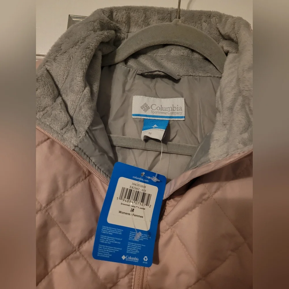 🆕️Columbia Sportswear Co Womens Down Puffer Jacket- Pale Pink - Picture 7 of 9